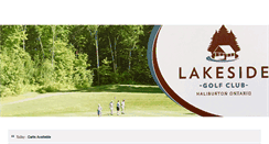 Desktop Screenshot of lakesidegolfclubhaliburton.com
