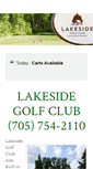 Mobile Screenshot of lakesidegolfclubhaliburton.com